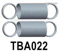 HG P806 Parts Tail plate tension spring. TBA022. Wire diameter: 0.4mm, length: 7mm, outer diameter: 5mm, number of turns: dense circle. The two ends are on the same side. Total 2pcs.HG P806 TRASPED Semi Trailer Parts